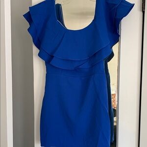 Endless Rose Off the Shoulder Ruffle Mini Dress - Size M